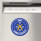 Turku Round Emblem Magnet (In Situ (Geschirrspüler))