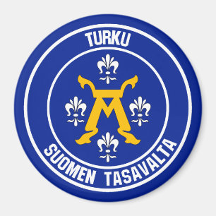Turku Round Emblem Magnet