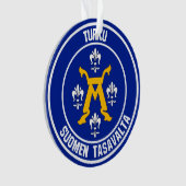 Turku Round Emblem Ornament (Vorderseite)
