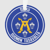 Turku Round Emblem Ornament (Vorderseite)