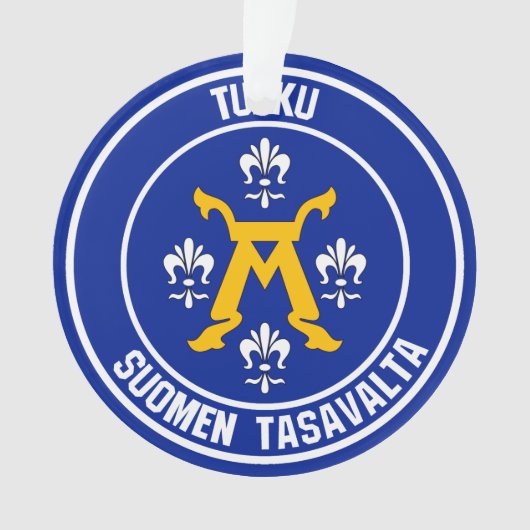 Turku Round Emblem Ornament (Vorderseite)