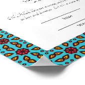 Turkuaz muslim nikkah Zertifikat Plakat (Ecke)