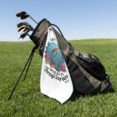 Turle, wenn du durch tiefe Gewässer kommst Golfhandtuch (Gras)