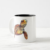 Turle Zweifarbige Tasse (Vorderseite Links)