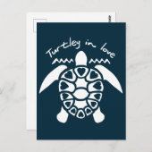 Turley in Liebe - Schildkröte Postkarte (Vorne/Hinten)