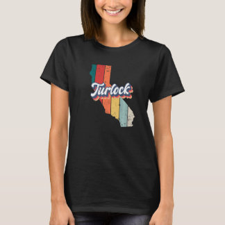 Turlock City Retro Vintage Heimat Kalifornien Pre T-Shirt