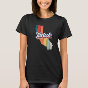 Turlock City Retro Vintages Heimat Kalifornien Prä T-Shirt