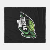 Turlte Lover | Turtle Dad Fleecedecke (Vorderseite (Horizontal))