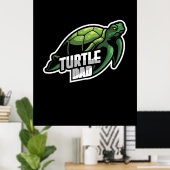 Turlte Lover | Turtle-Vater Poster (Heimbüro)