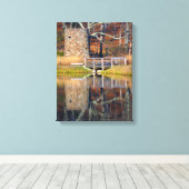 Turm am Teich Leinwanddruck (Insitu (Holzboden))