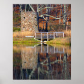 Turm am Teich Poster (Vorne)