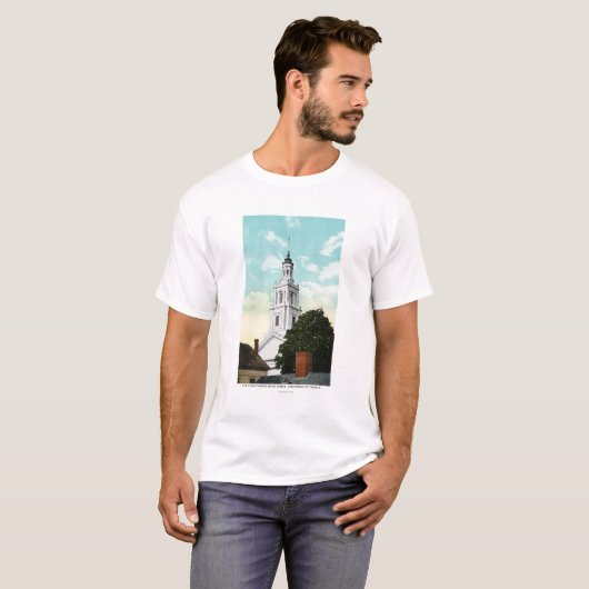 Turm-Ansicht Sir-Christopher Wren T-Shirt (Vorne ganz)