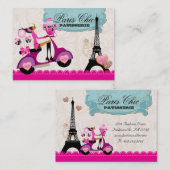 Turm Bäckerei-Kuchen-Kuchen-Pop-Paris Eiffel xox b Visitenkarte (Vorne/Hinten)