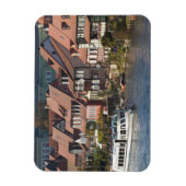 Turm Boat in Little Venice and River Regnitz Magnet (Vertikal)