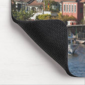 Turm Boat in Little Venice and River Regnitz Mousepad (Ecke)
