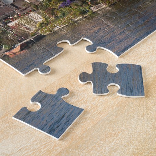 Turm Boat in Little Venice and River Regnitz Puzzle (Seite)