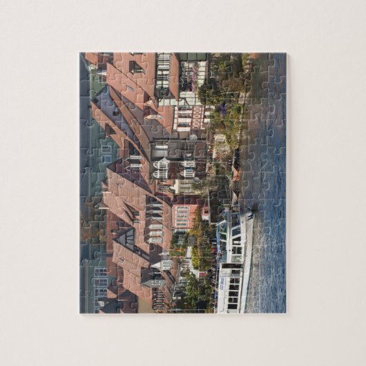 Turm Boat in Little Venice and River Regnitz Puzzle (Vertikal)