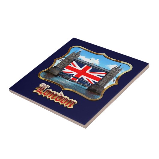 Turm-Brücke Fliese (Seite)