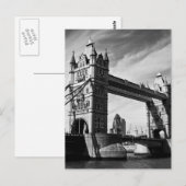 Turm-Brücke London Postkarte (Vorne/Hinten)