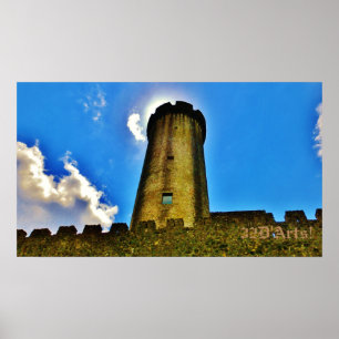 Turm Castello di Malgrate Rapunzel, Plakat-Druck Poster