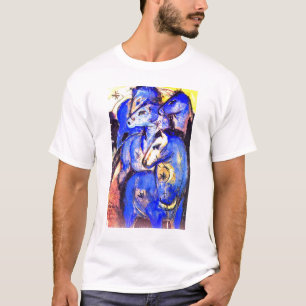 Turm der blauen Pferde von Franz Marc T-Shirt