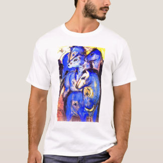 Turm der blauen Pferde von Franz Marc T-Shirt