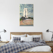 Turm der Legionen, Gedenkpark auf dem Waldrasen Leinwanddruck (Insitu (Schlafzimmer))