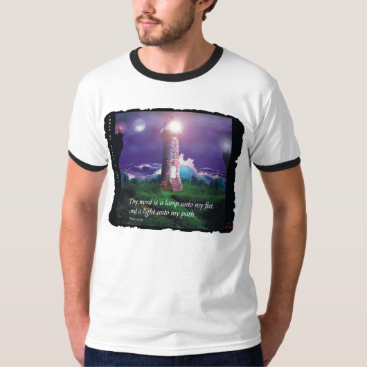 "Turm der Wecker-T - Shirt der Licht-u. Liebe-" (Vorderseite)