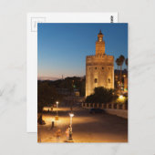 Turm des Goldes Postkarte (Vorne/Hinten)