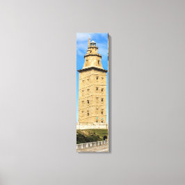 Turm des Leuchtturms Hercules Vertikale Canvas Pri Leinwanddruck