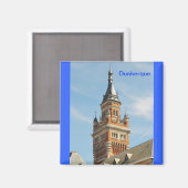 Turm des Rathauses von Dünkirchen Magnet (Vorderseite/Rückseite)