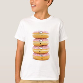 Turm des rosa Krapfencharakter-KinderT - Shirt