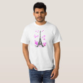 TURM-DRUCK LIEBE-PARIS EIFFEL T-Shirt (Vorne ganz)