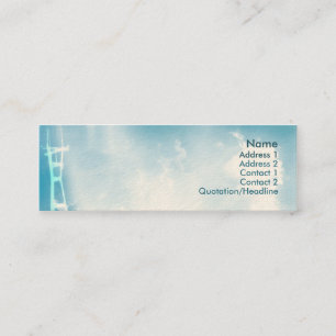 Turm - dünn mini visitenkarte