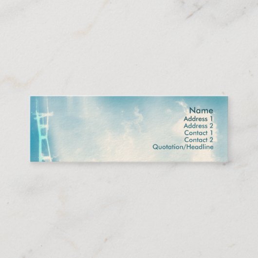 Turm - dünn mini visitenkarte (Vorderseite)