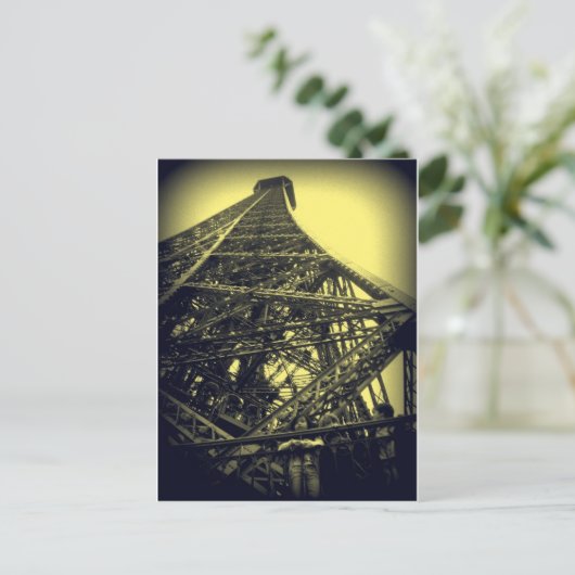 Turm Eiffel Postkarte (Stehend Vorderseite)