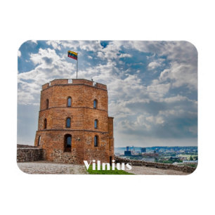 Turm Gediminas in Vilnius, Litauen Magnet