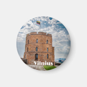 Turm Gediminas in Vilnius, Litauen Magnet