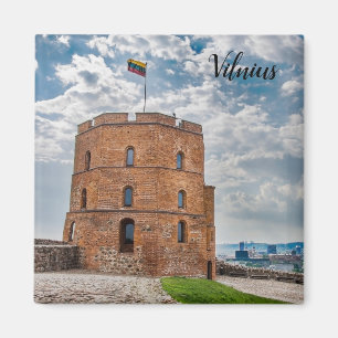 Turm Gediminas in Vilnius, Litauen Magnet