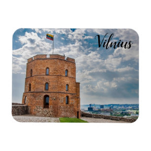 Turm Gediminas in Vilnius, Litauen Magnet