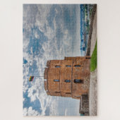 Turm Gediminas in Vilnius, Litauen Puzzle (Vertikal)