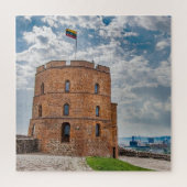 Turm Gediminas in Vilnius, Litauen, Puzzle Jigsaw (Vertikal)