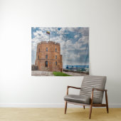Turm Gediminas in Vilnius, Litauen Wandteppich (Beispiel (Horizontal))