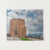 Turm Gediminas in Vilnius, Litauen Wandteppich (Vorderseite (Horizontal))