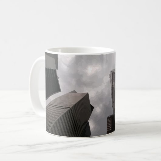 Turm in der Stadt. Kaffeetasse (Vorderseite Links)