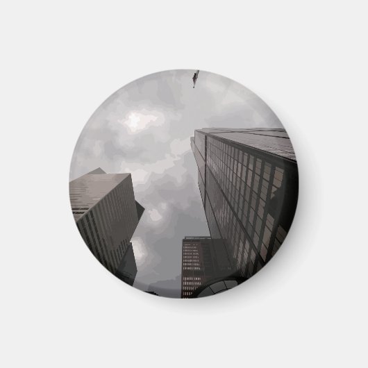Turm in der Stadt. Magnet (Vorne)