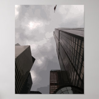 Turm in der Stadt. Poster