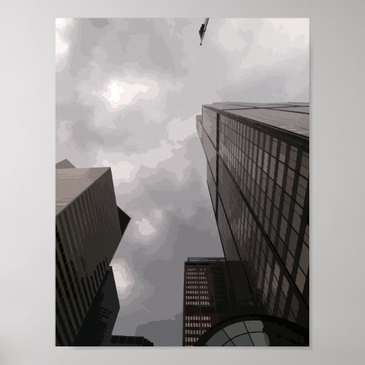 Turm in der Stadt. Poster (Vorne)