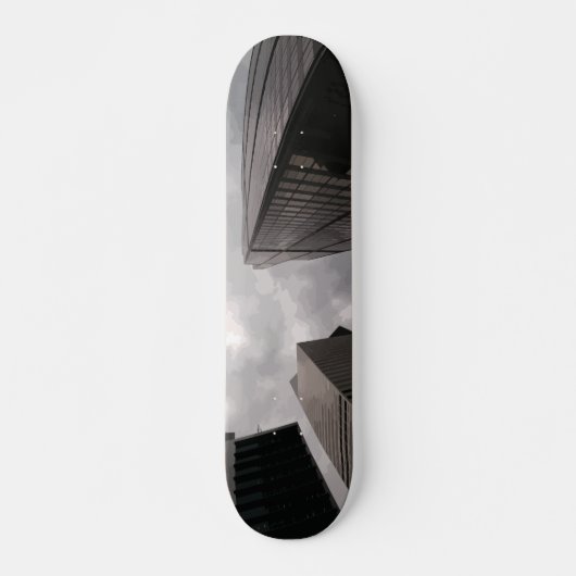 Turm in der Stadt. Skateboard (Vorne)