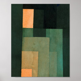 Turm in Orange und Green : Paul Klee 1922 Poster
